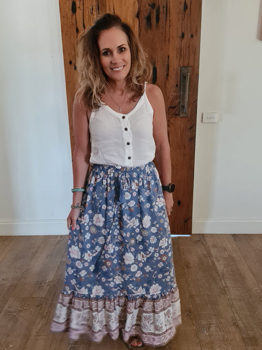 Gypsy Skirt Cornflower O/S