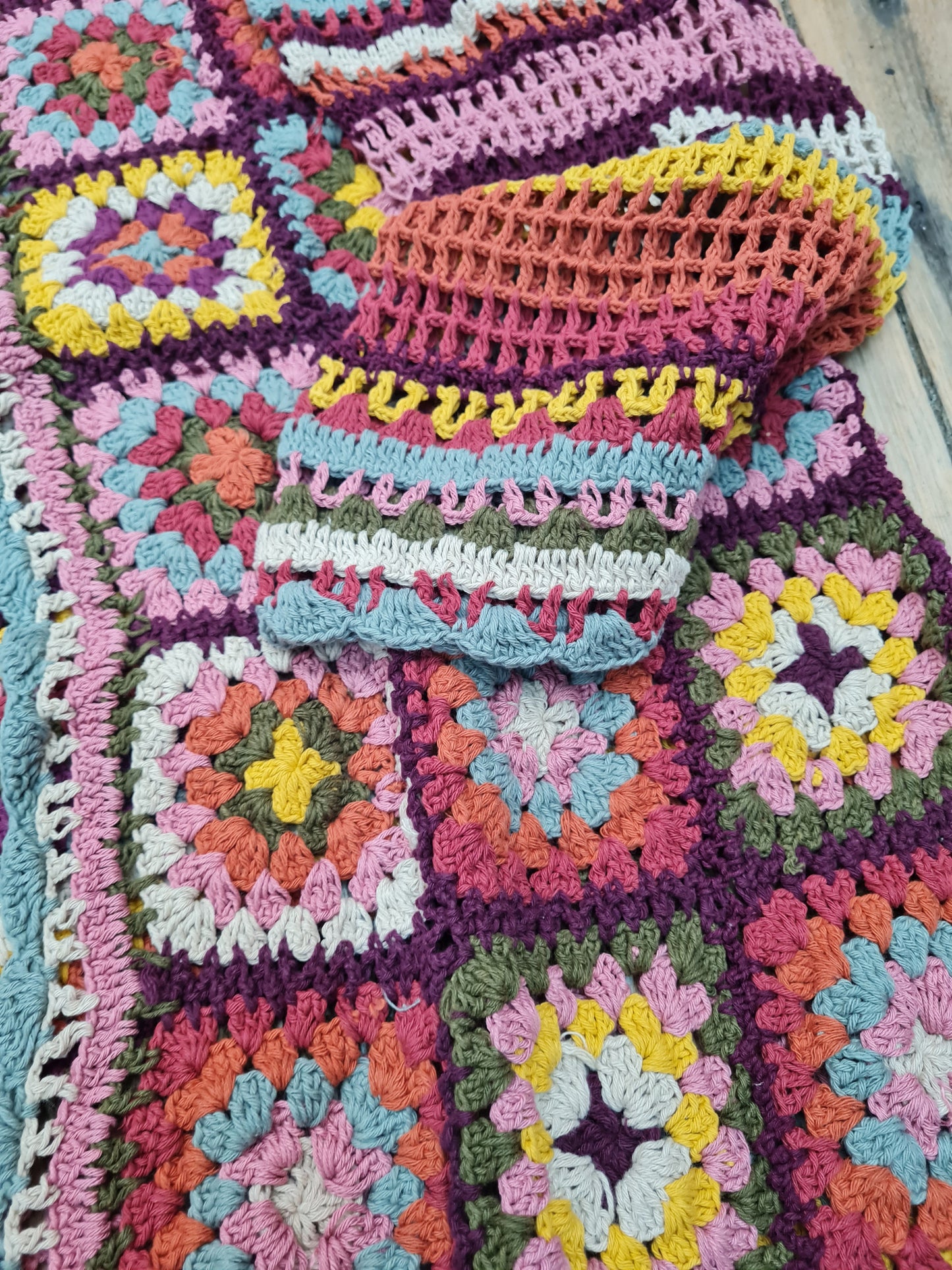 Saffron Long Crochet Jacket O/S