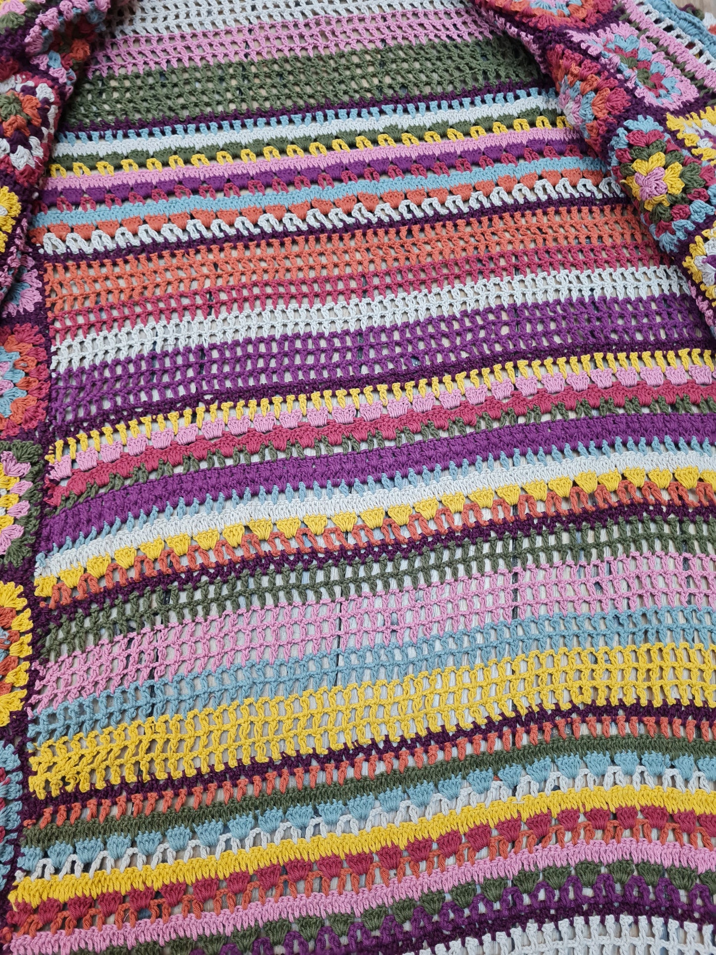 Saffron Long Crochet Jacket O/S