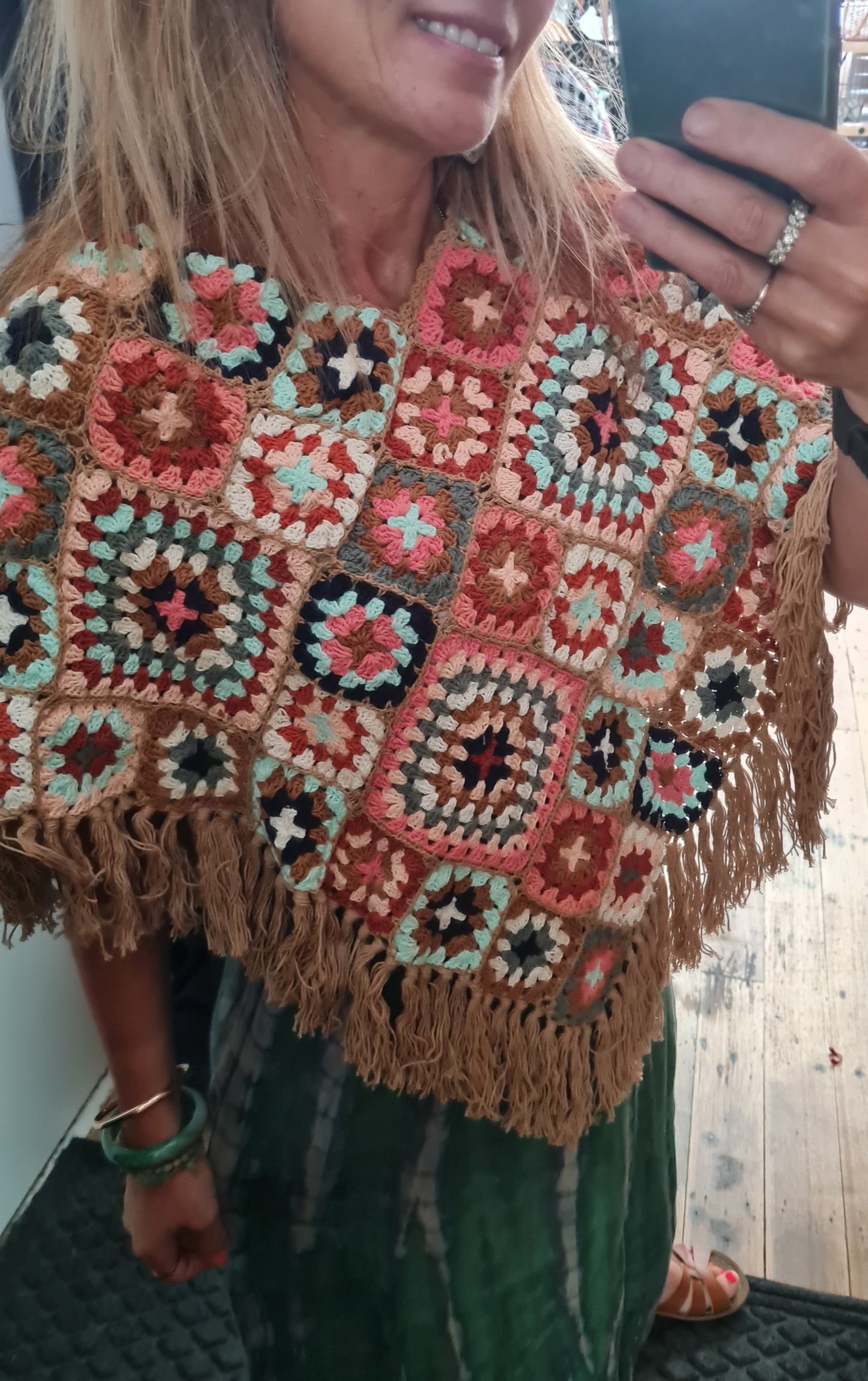 Daisy Crochet Poncho