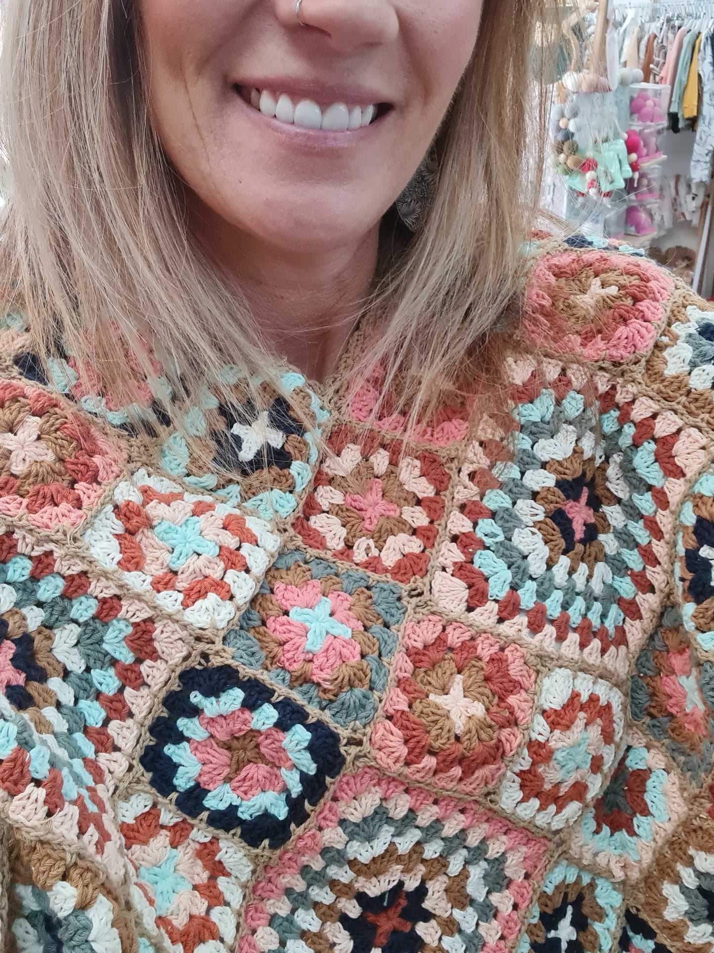 Daisy Crochet Poncho