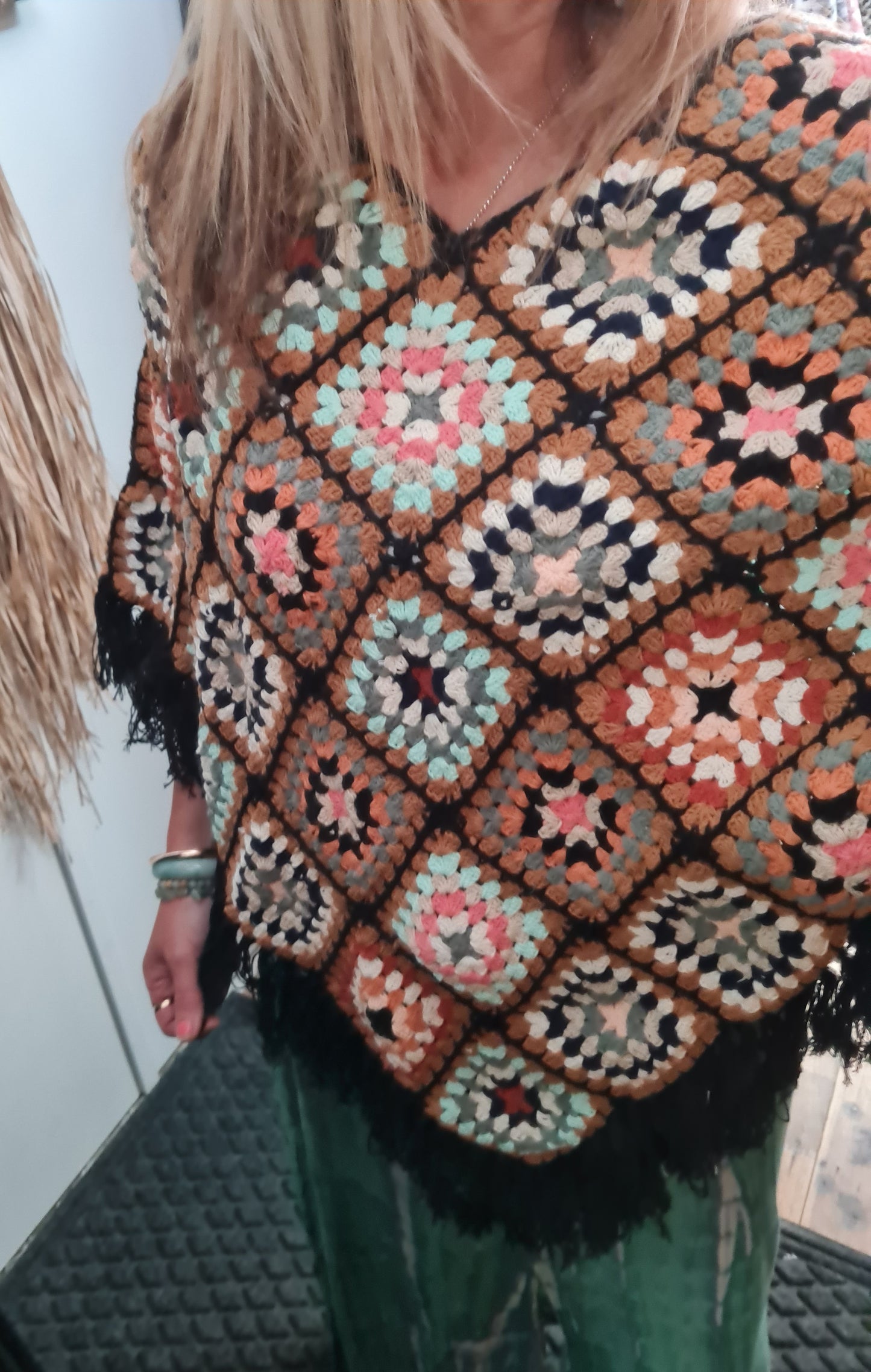 Daisy Crochet Poncho