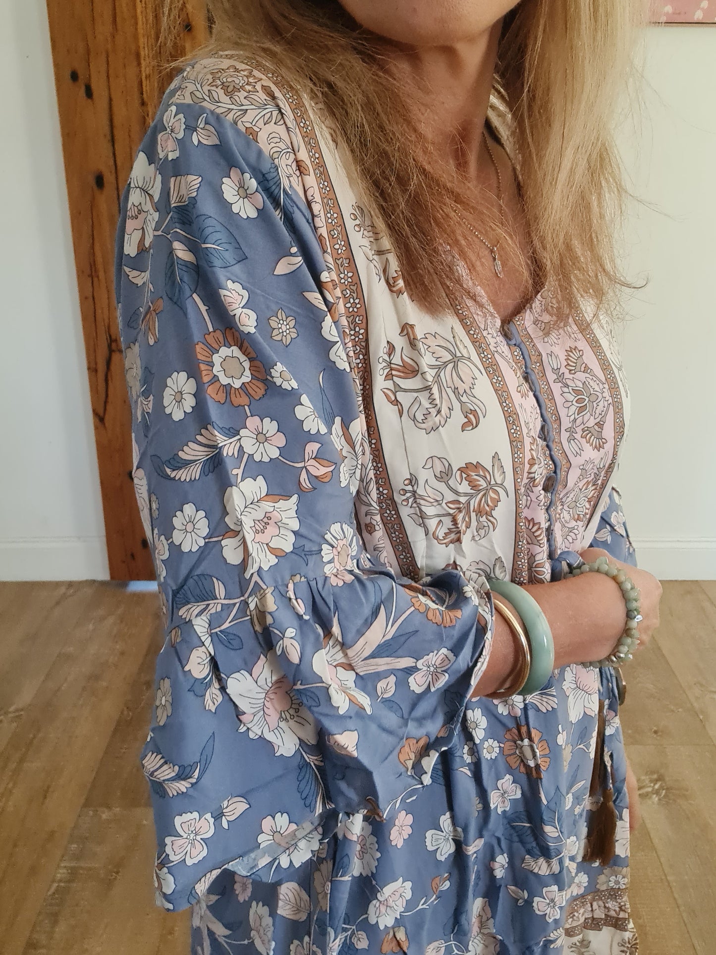 Bella Midi Dress Cornflower O/S