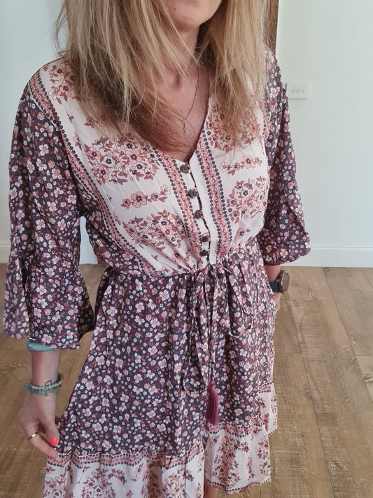 Bella Midi Dress Nomad O/S