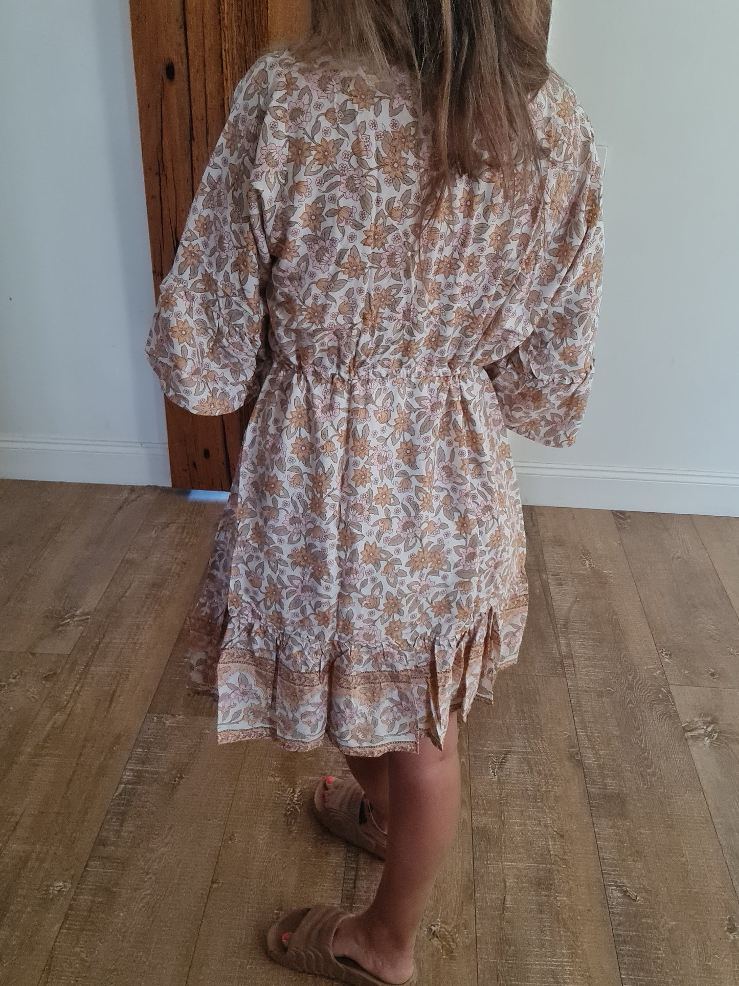 Bella Midi Dress Oatmeal O/S