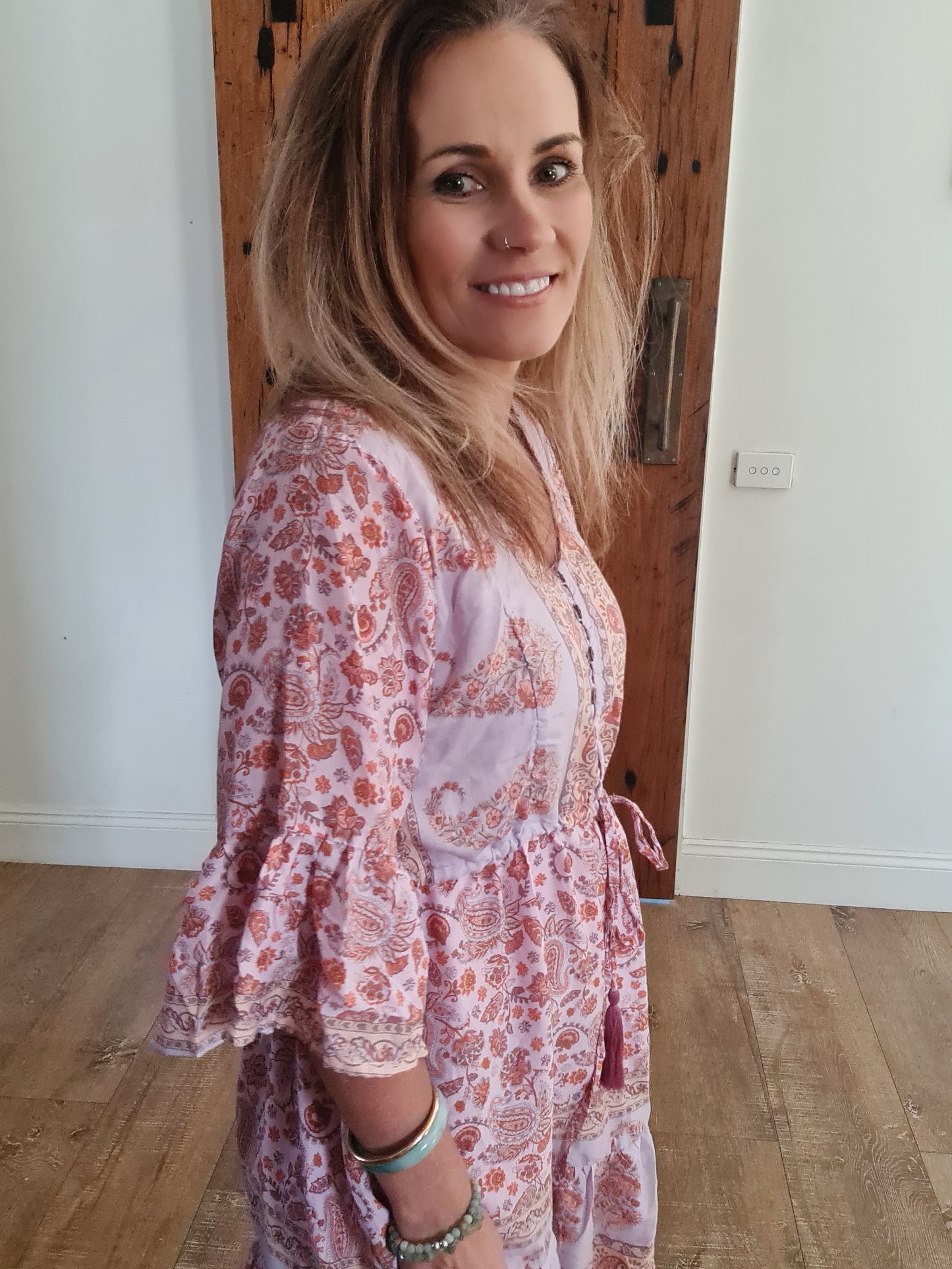 Bella Midi Dress Fairy Floss O/S