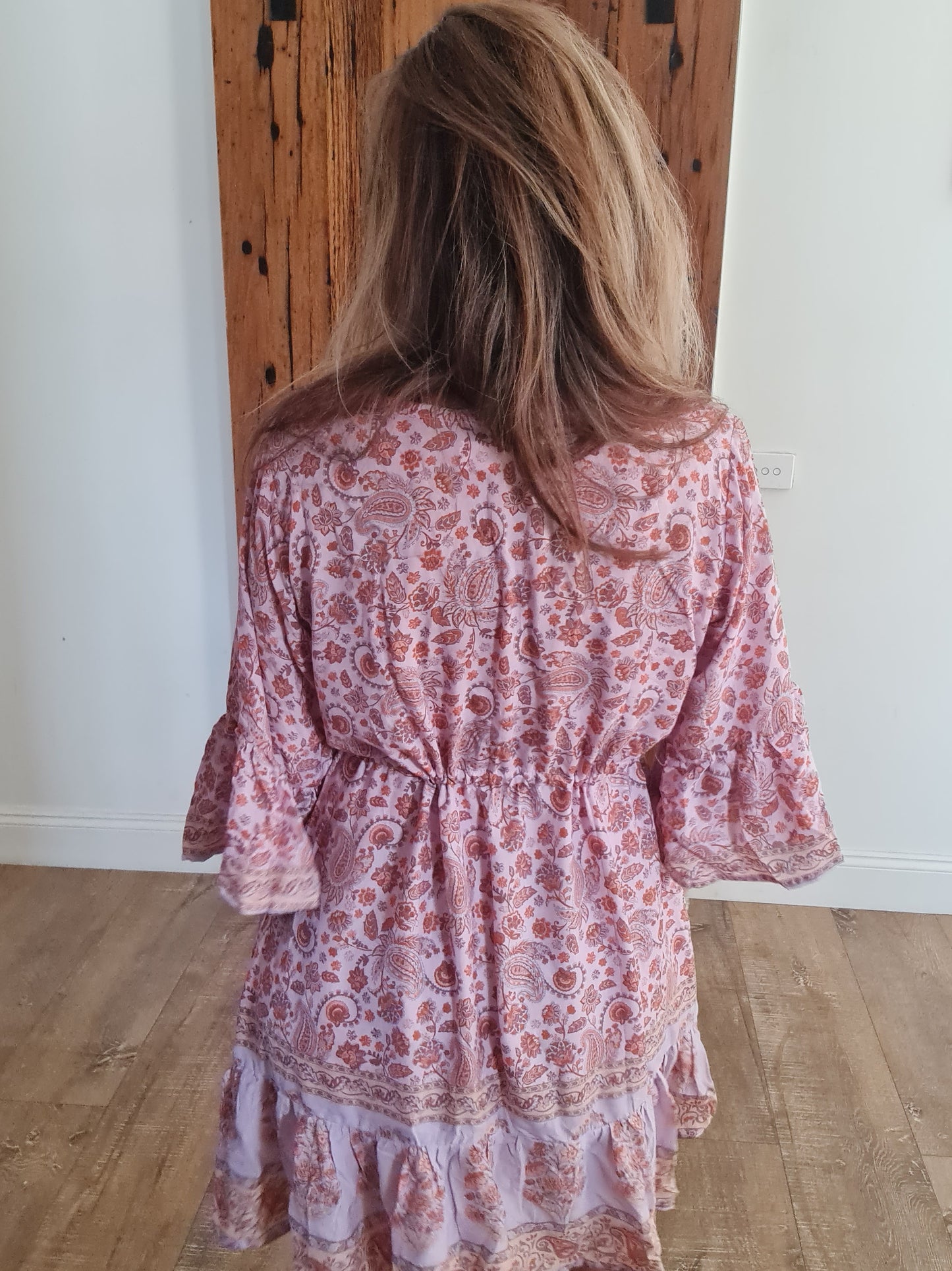Bella Midi Dress Fairy Floss O/S