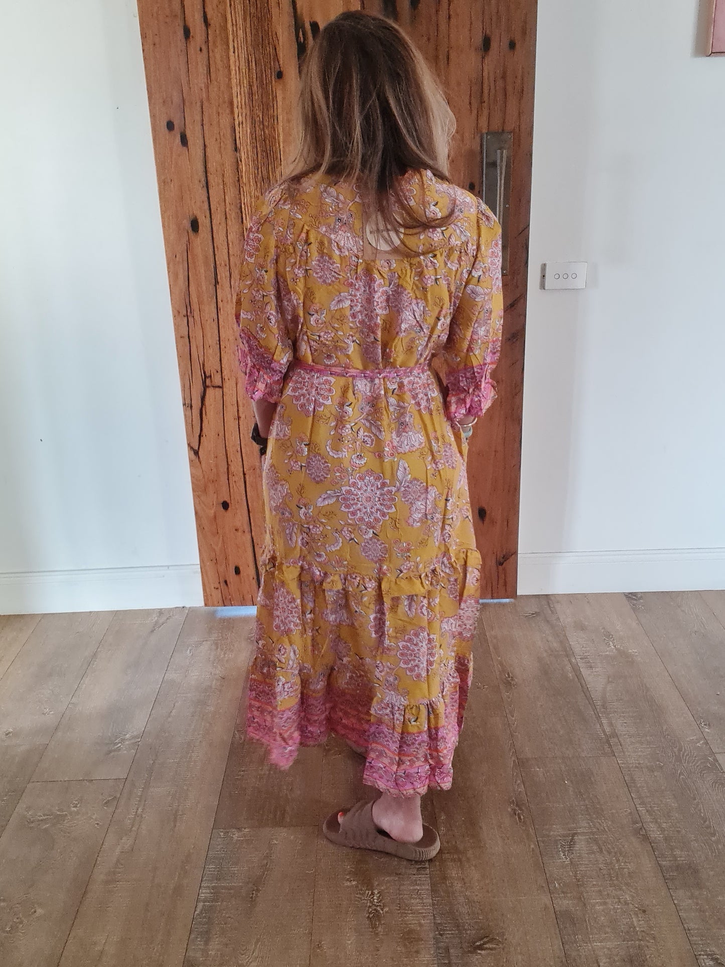 Willow Maxi Dress Orange/Pink