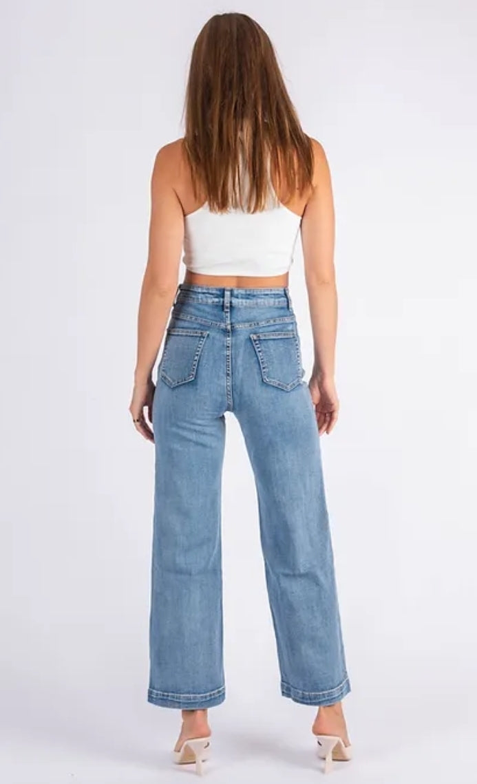 Goldie Wide Leg Jean Blue