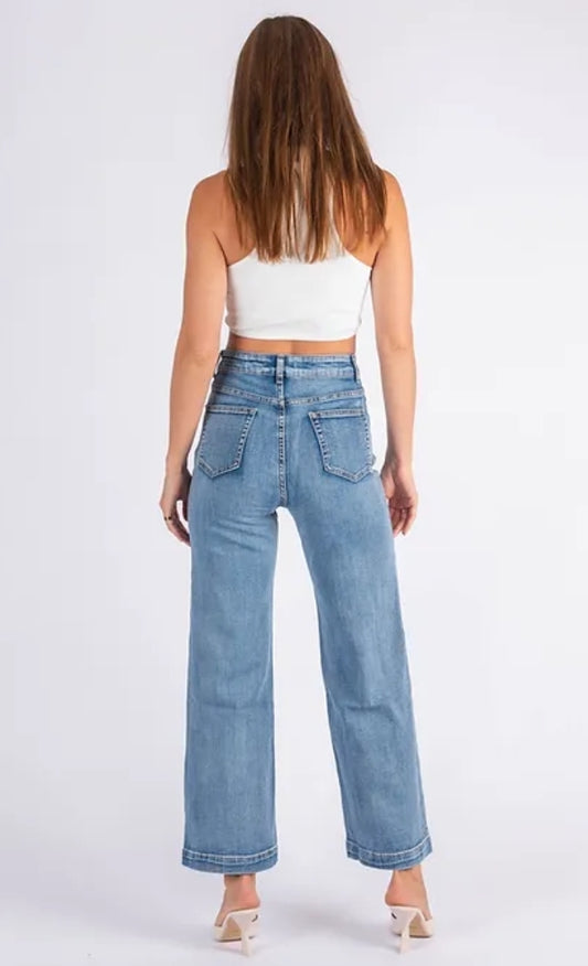 Goldie Wide Leg Jean Blue