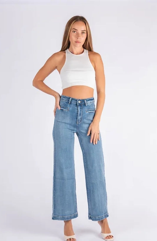 Goldie Wide Leg Jean Blue